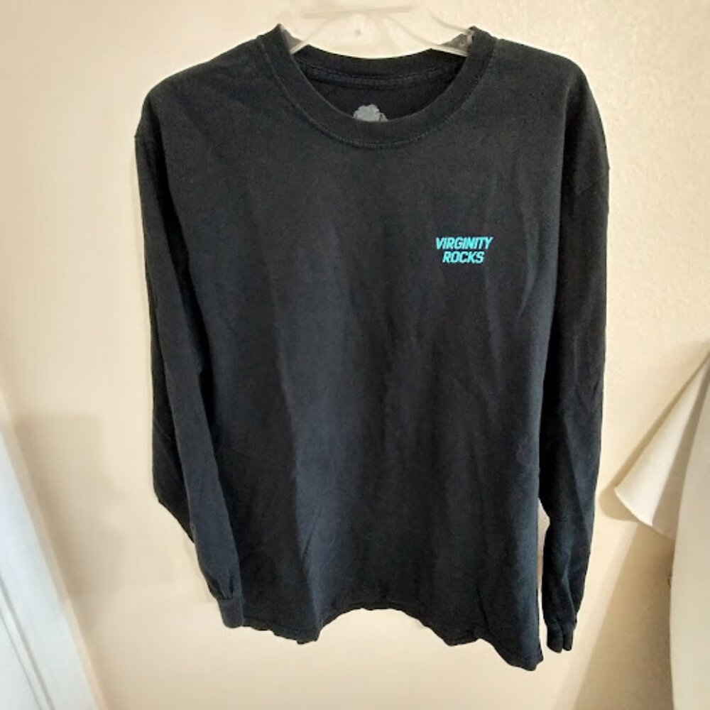 T-SHIRT - Virginity Rocks - Large long sleeve shirt